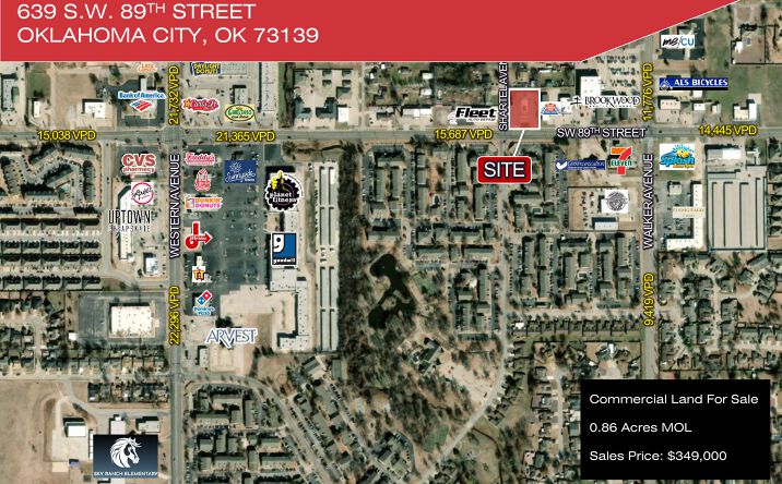 Pictures of Land property located at 639 S.W. 89th Street, Oklahoma City, OK 73139 for sales - image #1