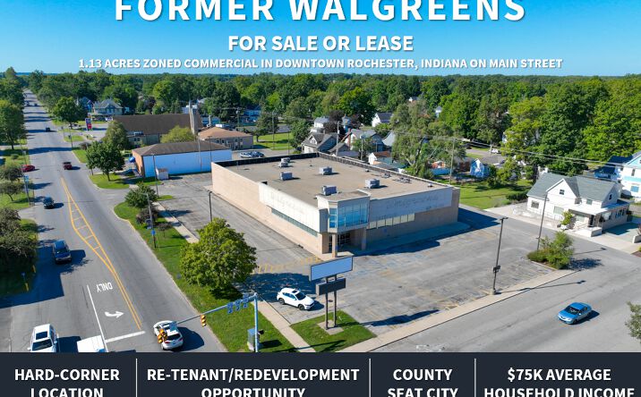 Pictures of Retail property located at 906 MA ST WALGREENS, ROCHESTER, IN 46975 for sales - image #1
