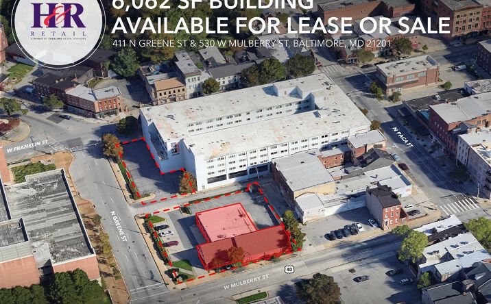 Pictures of Retail property located at 411 N Greene St & 530 W Mulberry St, Baltimore, MD 21201 for sales - image #1
