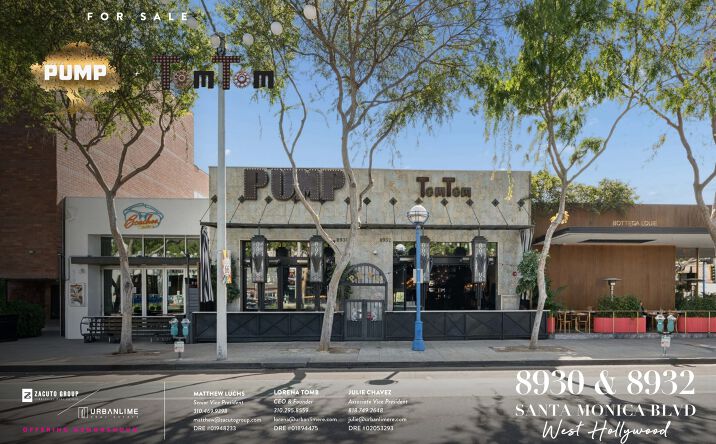 Pictures of Retail, Business for Sale property located at 8930 & 8932 Santa Monica Blvd, West Hollywood, CA 90069 for sales - image #1
