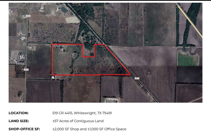 Pictures of Land property located at 519 CR 4415, Whitewright, TX 75491 for sales - image #1