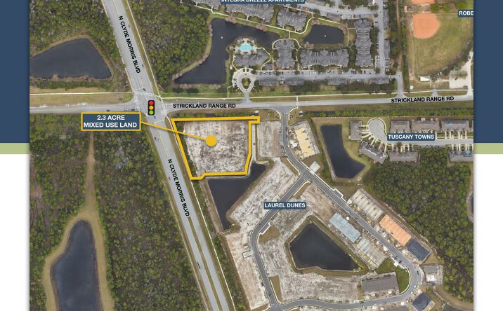 Pictures of Land, Mixed Use property located at SE Corner of Strickland Range Rd & N Clyde Morris Blvd, Daytona Beach, FL 32117 for sales - image #1
