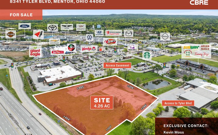 Pictures of Land property located at 8341 Tyler Boulevard, Mentor, OH 44060 for sales - image #1