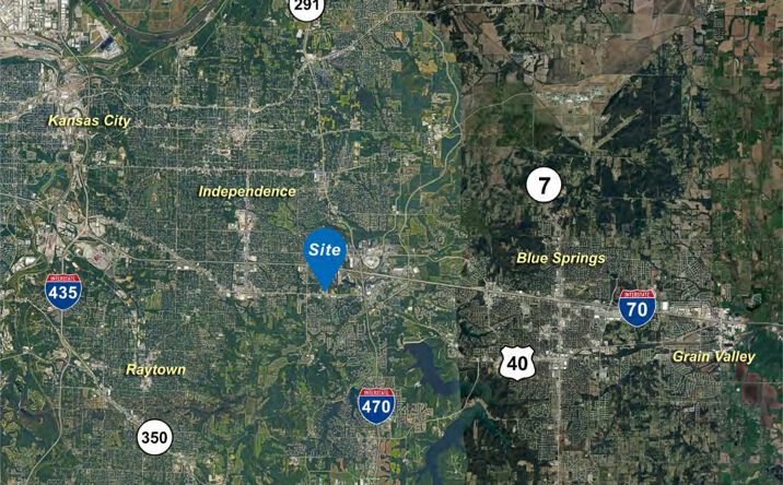 Pictures of Land property located at NWC of E US 40 Highway and S Shrank Avenue, Lee's Summit, MO 64055 for sales - image #1
