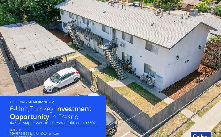 Pictures of Multifamily property located at 446 N. Maple Avenue, Fresno, CA 93702 for sales - image #1