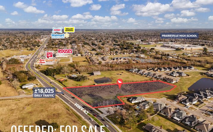 Pictures of Land property located at Tract MS-1-A Hwy 42, Prairieville, LA 70769 for sales - image #1