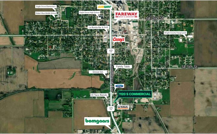 Pictures of Retail property located at 1120 S Commercial Avenue, Eagle Grove, IA 50533 for sales - image #1