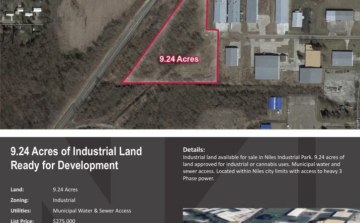 Pictures of Land property located at 1919 Industrial Drive, Niles, MI 49120 for sales - image #1