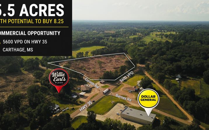 Pictures of Land property located at 4312 Mississippi 35, Carthage, MS 39051 for sales - image #1
