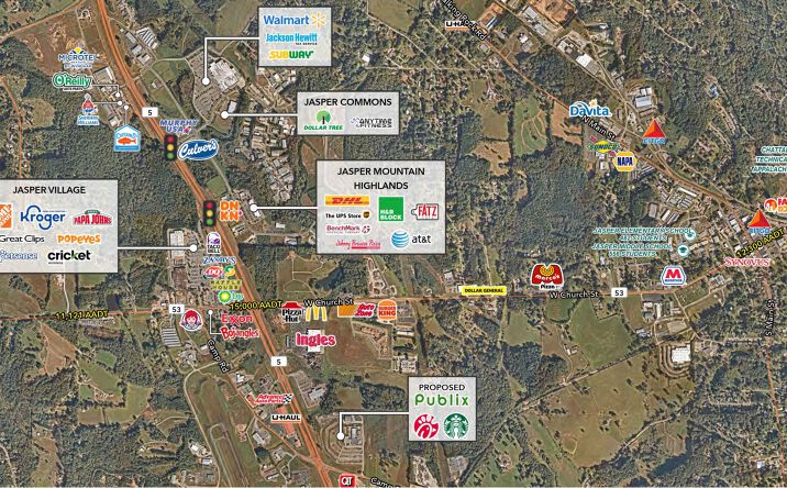 Pictures of Land, Retail, Mixed Use property located at 2831 Highway 53, Jasper, GA 30143 for sales - image #1