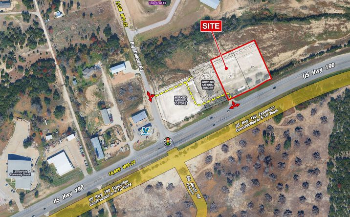 Pictures of Land property located at HWY 190 & Big Divide Rd, Copperas Cove, TX 76522 for sales - image #1