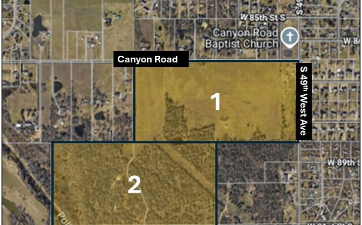 Pictures of Land property located at 8702 S 49th West Avenue, Tulsa, OK 74131 for sales - image #1