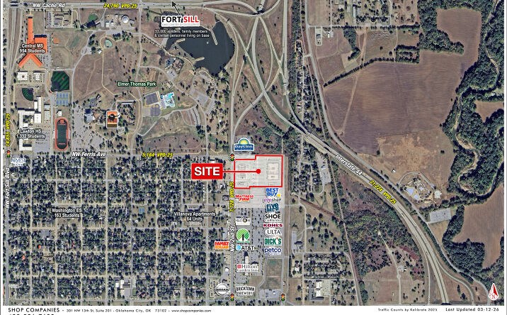 Pictures of Retail property located at NEC Ferris Street & 2nd Street, Lawton, OK 73507 for sales - image #1