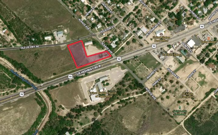 Pictures of Land property located at Lot 2 Alsace Avenue, Castroville, TX 78009 for sales - image #1