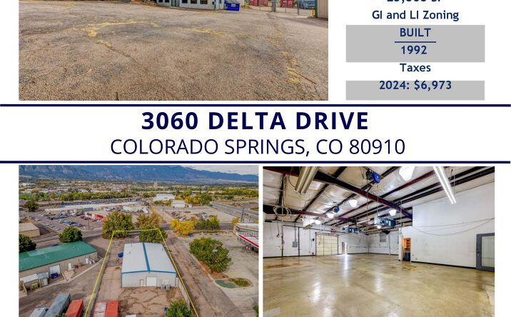 Pictures of Industrial property located at 3060 Delta Dr, Colorado Springs, CO 80910 for sales - image #1