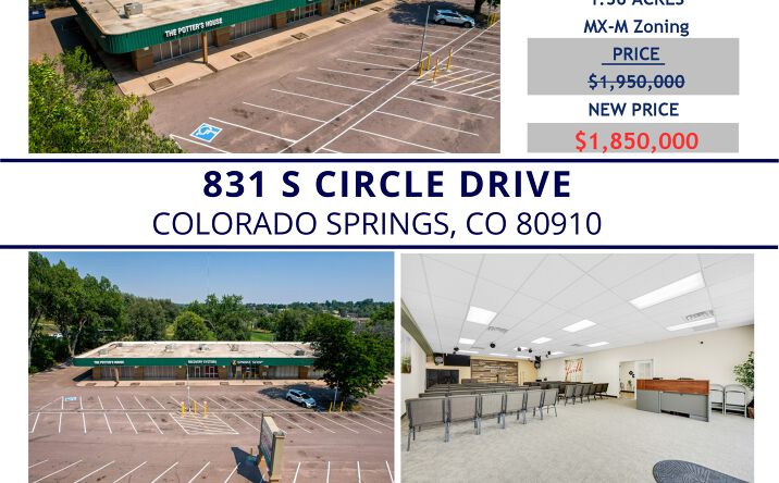 Pictures of Retail property located at 831 S Circle Dr, Colorado Springs, CO 80910 for sales - image #1