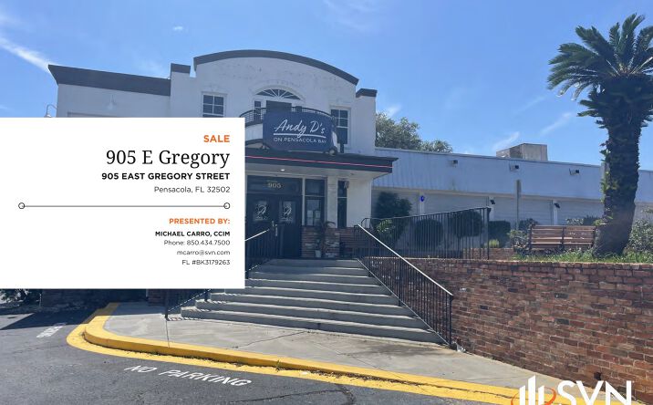 Pictures of Retail property located at 905 East Gregory Street, Pensacola, FL 32502 for sales - image #1