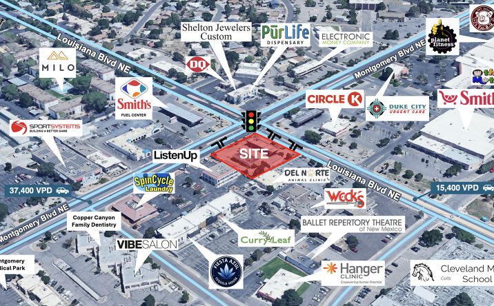 Pictures of Retail, Land property located at 6940 Montgomery Boulevard Northeast, Albuquerque, NM 87109 for sales - image #1