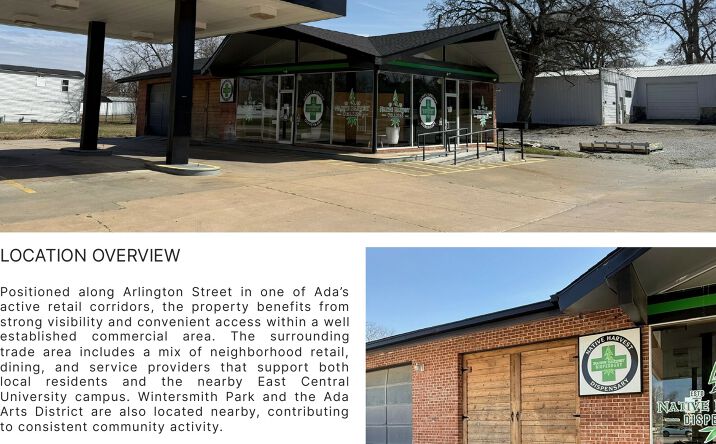 Pictures of Retail property located at 901 Arlington St, Ada, OK 74820 for sales - image #1