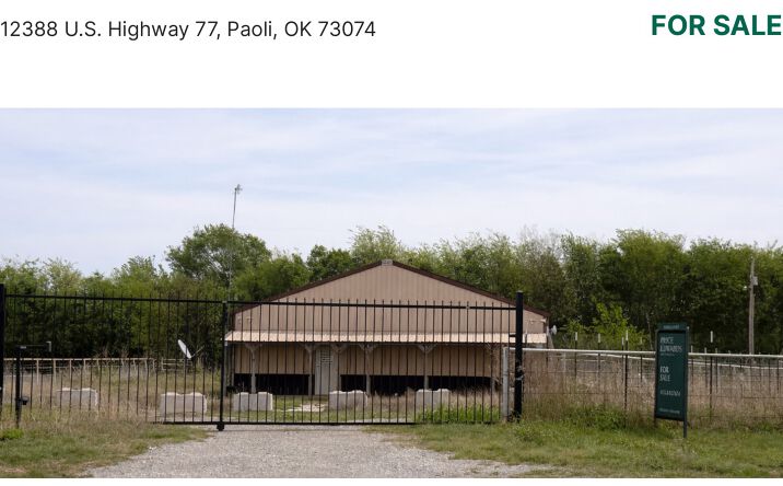Pictures of Industrial property located at 12388 U.S. Highway 77, Paoli, OK 73074 for sales - image #1