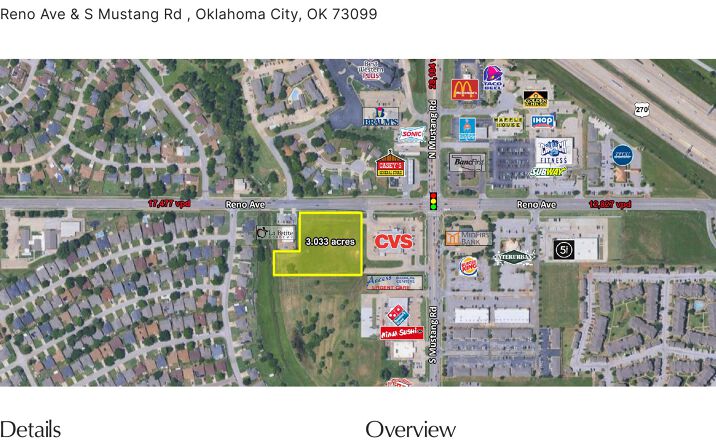 Pictures of Land property located at Reno Ave & S Mustang Rd, Oklahoma City, OK 73099 for sales - image #1