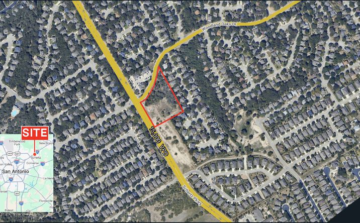 Pictures of Land property located at NEC Schertz Parkway & Woodlands Oaks Drive, Schertz, TX 78154 for sales - image #1
