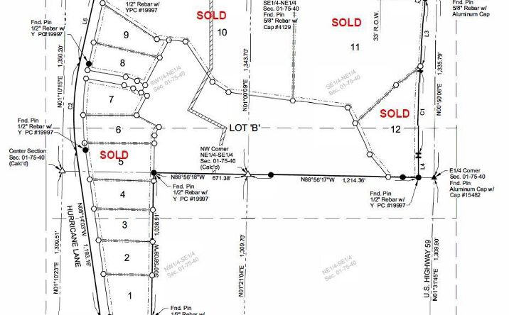 Pictures of Land, Special Purpose property located at LOT 4 Hurricane Lane, Oakland, IA 51560 for sales - image #1