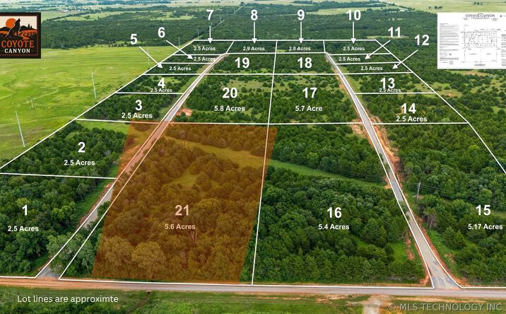 Pictures of Land property located at 21 Wylie Way, Agra, OK 74824 for sales - image #1