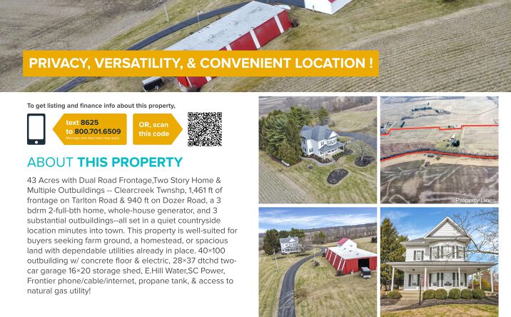 Pictures of Land property located at 11350 Tarlton SW Road, Circleville, OH 43113 for sales - image #1