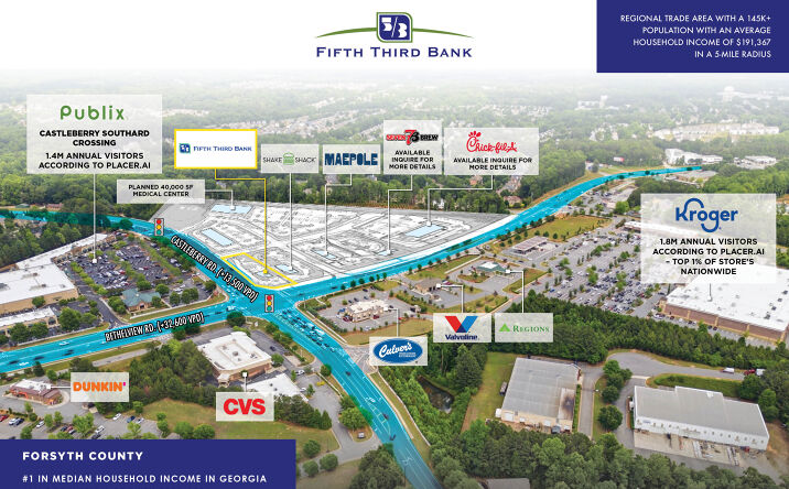 Pictures of Retail property located at 5529 Bethelview Road, Cumming, GA 30040 for sales - image #1