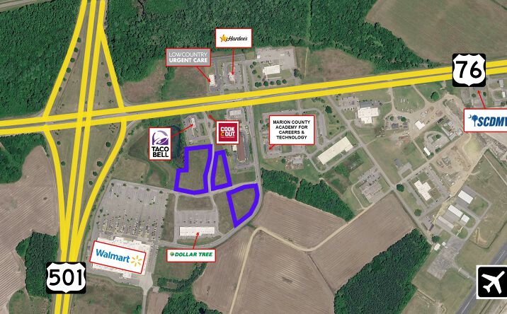 Pictures of Land property located at 2101 U.S. 76, Mullins, SC 29574 for sales - image #1
