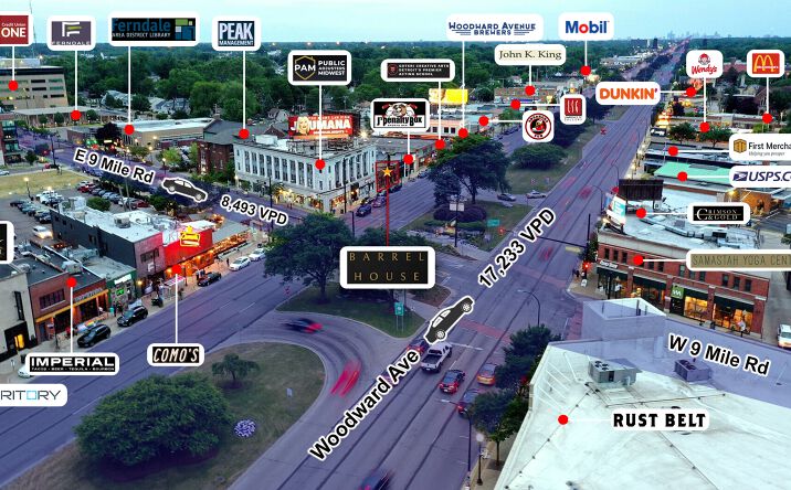 Pictures of Retail property located at 22740 Woodward Avenue, Ferndale, MI 48220 for sales - image #1