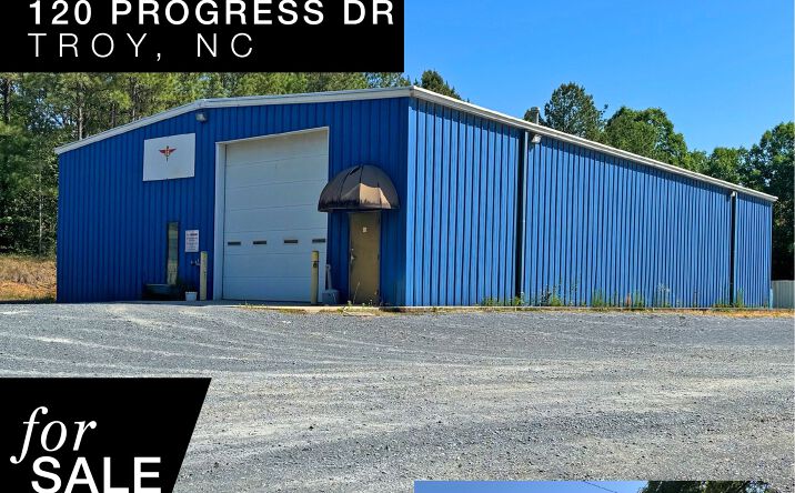 Pictures of Industrial property located at 120 Progress Dr, Troy, NC 27371 for sales - image #1
