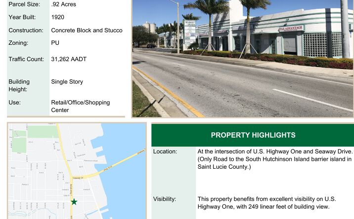 Pictures of Retail property located at 600 North US Highway One, Fort Pierce, FL 34950 for sales - image #1