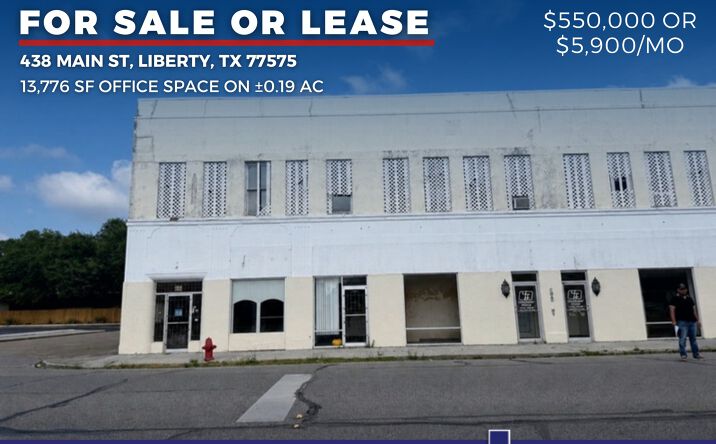 Pictures of Office property located at 438 Main St, Liberty, TX 77575 for sales - image #1