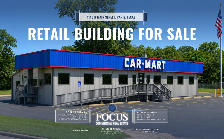 Pictures of Retail property located at 1140 N Main Street, Paris, TX 75460 for sales - image #1