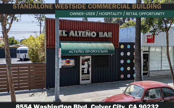 Pictures of Hospitality, Retail property located at 8554 Washington Blvd, Culver City, CA 90232 for sales - image #1