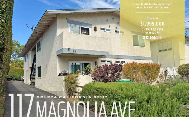 Pictures of Multifamily property located at 117 Magnolia Ave, Goleta, CA 93117 for sales - image #1