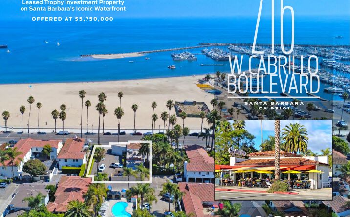 Pictures of Retail property located at 216 W. Cabrillo Boulevard, Santa Barbara, CA 93101 for sales - image #1