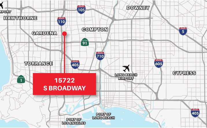 Pictures of Industrial property located at 15722 S Broadway, Gardena, CA 90248 for sales - image #1