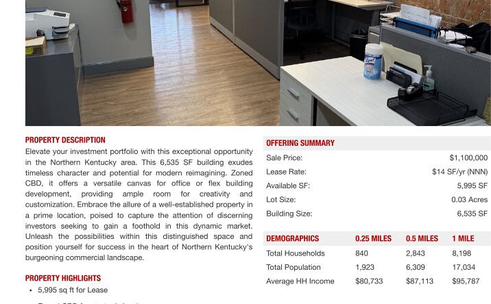 Pictures of Office, Industrial property located at 912 Monmouth St, Newport, KY 41071 for sales - image #1