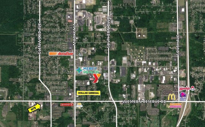 Pictures of Retail property located at 1135 W Western Reserve Rd, Poland, OH 44514 for sales - image #1