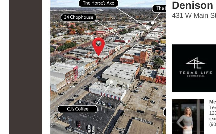 Pictures of Retail property located at 431 W Main St, Denison, TX 75020 for sales - image #1