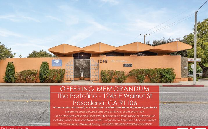 Pictures of Retail, Office, Land property located at 1245 E WALNUT ST, PASADENA, CA 91106 for sales - image #1