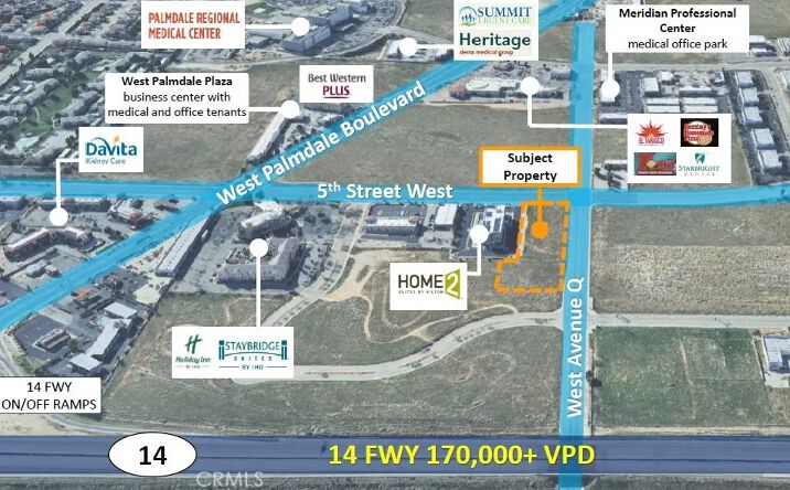 Pictures of Land property located at Cor 5th St W Ave Q, Palmdale, CA 93551 for sales - image #1