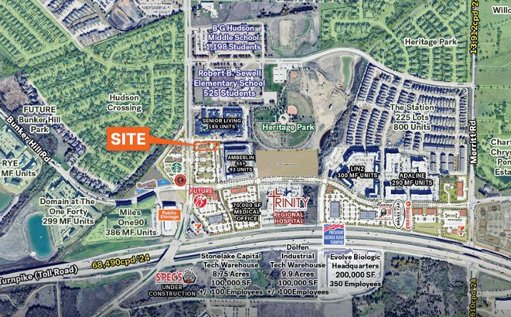 Pictures of Land property located at Miles Road & The Station Blvd, Sachse, TX 75048 for sales - image #1
