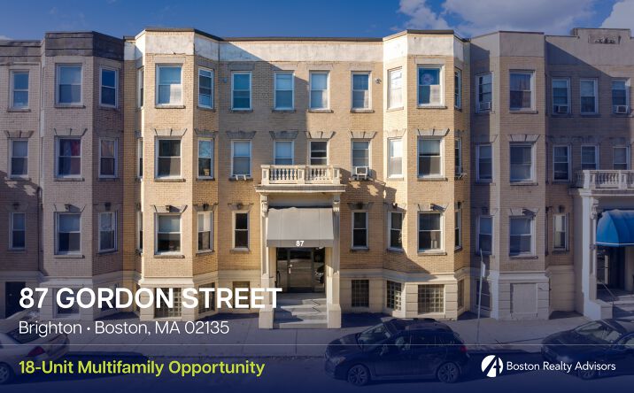 Pictures of Multifamily property located at 87 Gordon St, Boston, MA 02135 for sales - image #1