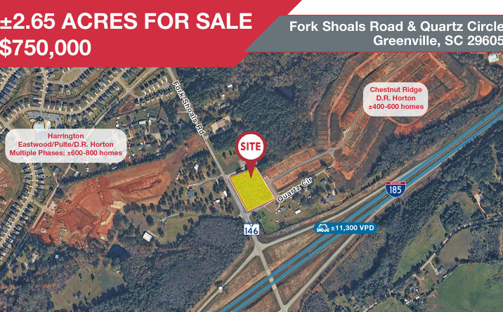 Pictures of Retail, Land property located at FORK SHOALS, MAULDIN, SC 29605 for sales - image #1