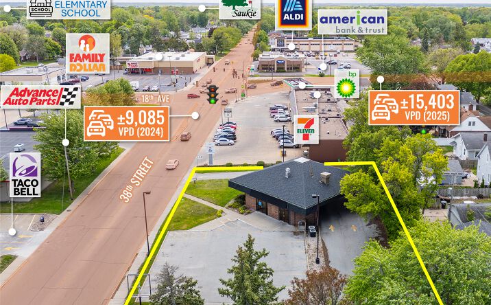 Pictures of Retail property located at 1600 38TH ST, ROCK ISLAND, IL 61201 for sales - image #1