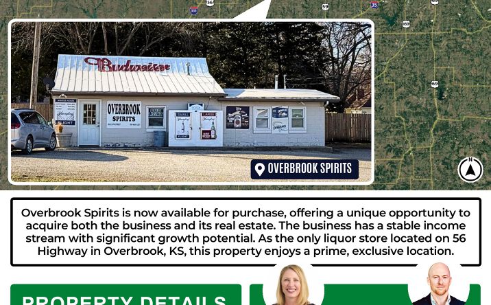 Pictures of Retail, Land, Business for Sale property located at 203 East 8th Street, Overbrook, KS 66524 for sales - image #1